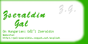 zseraldin gal business card